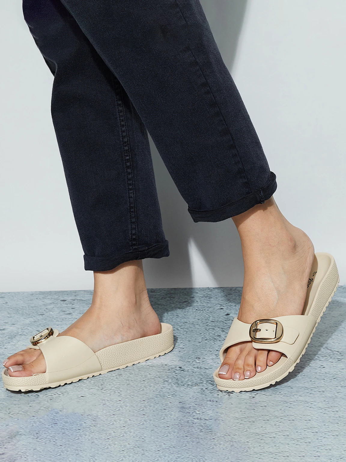 Ginger by Lifestyle Women Sandal (Beige , 6) - Image 5