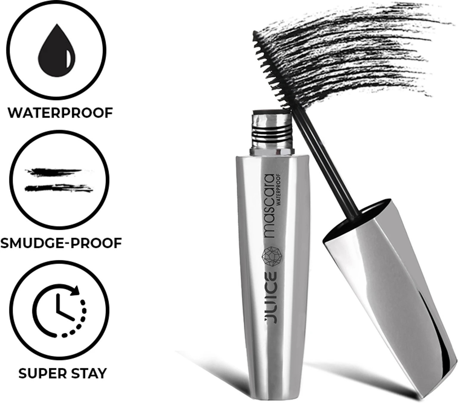 Juice LIQUID MASCARA | WATERPROOF & LONG-LASTING | 8 ml (Black) - Image 3