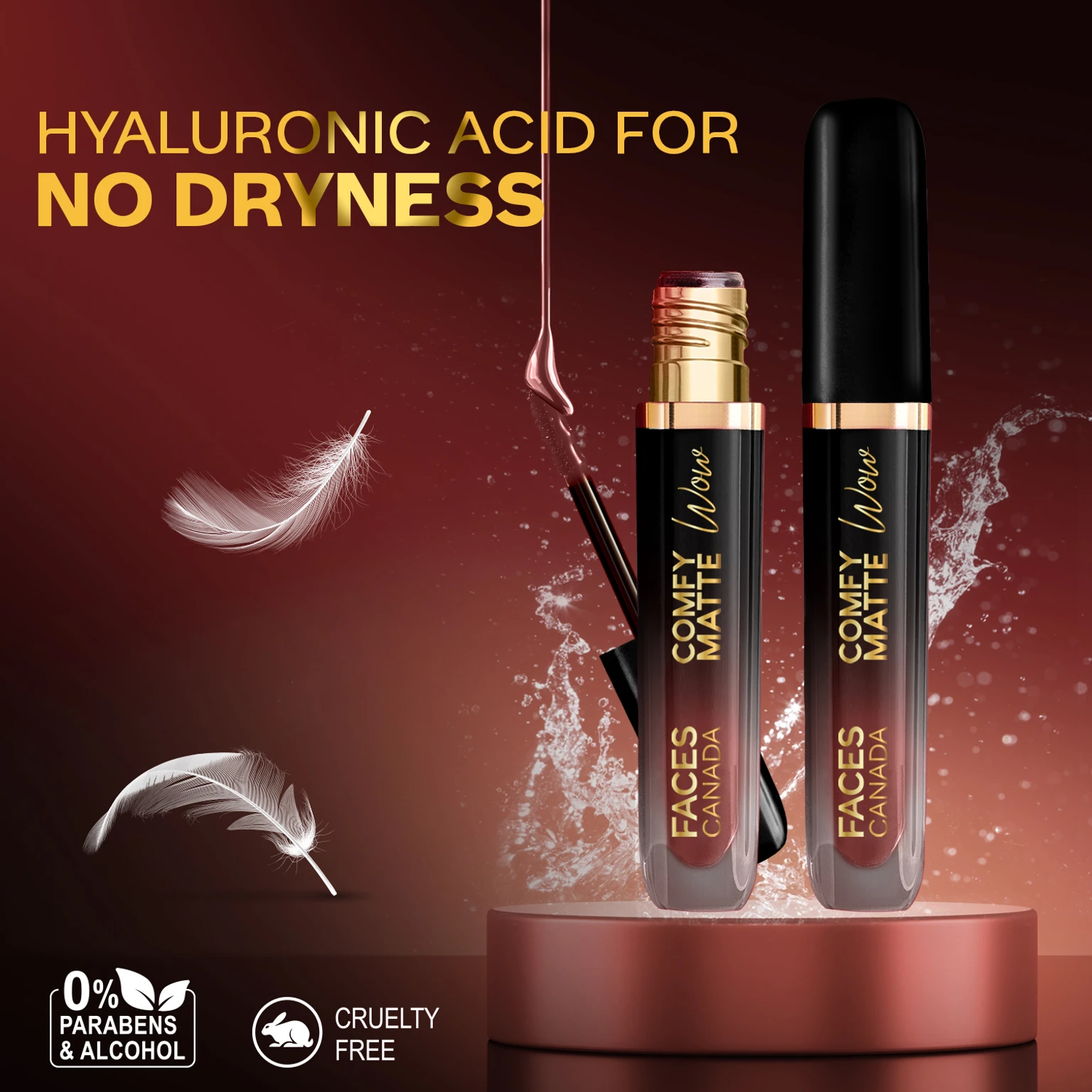 FACES CANADA Comfy Matte Wow Liquid Lipstick | Long Lasting | Waterproof (Cocoa Crush 07, 3.8 ml) - Image 2