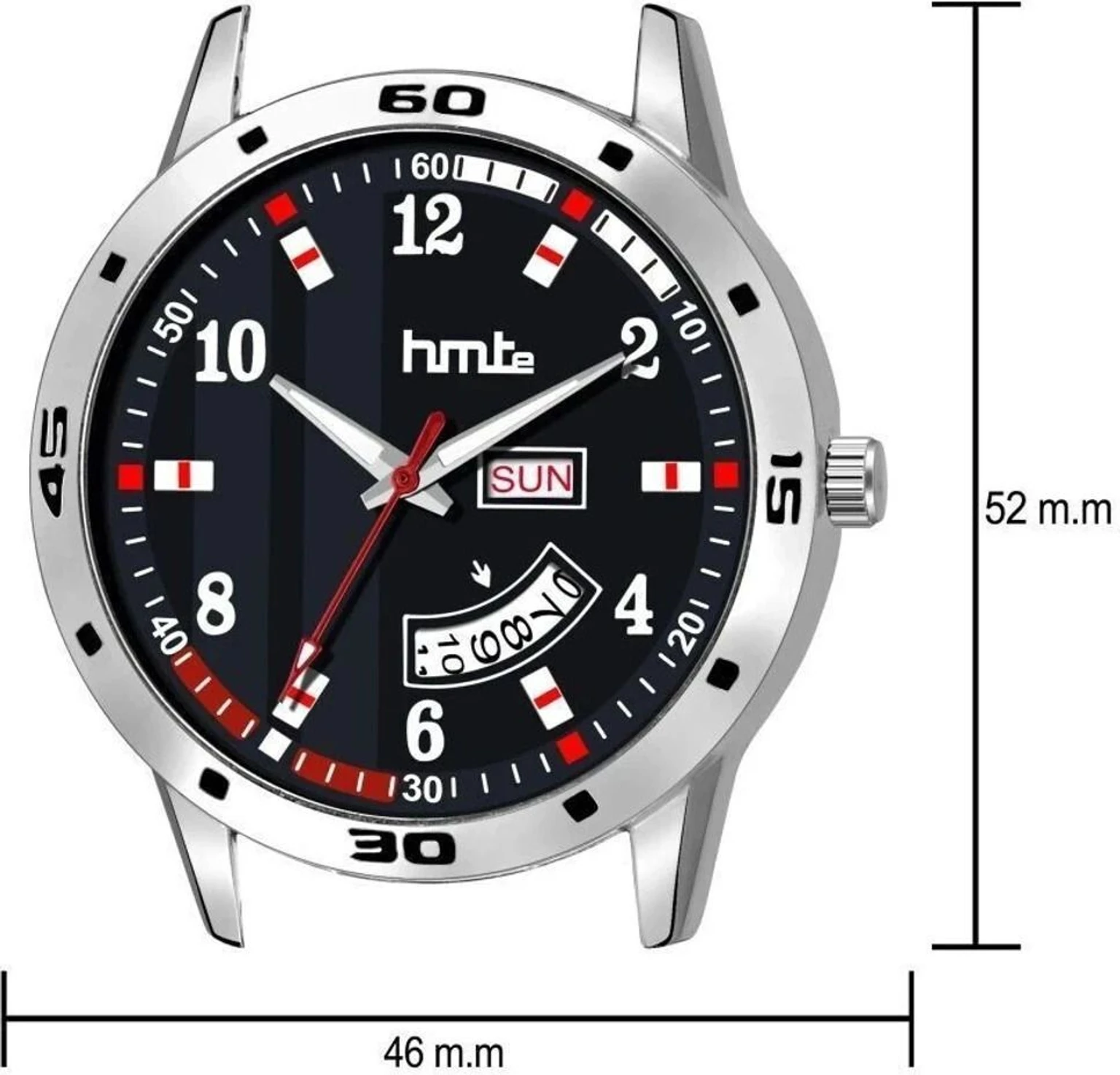 hmte Day&Date Series Analog Watch - For Men Hm-8072 - Image 3