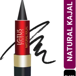 LOTUS MAKE - UP Natural Kajal WATERPROOF & LONG-LASTING (Black, 3.8 g)